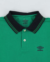 Vintage Umbro Classic Striped Trim Short Sleeve Polo Shirt - M