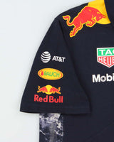 Vintage Puma Red Bull Racing Aston Martin F1 Short Sleeve Zip Polo Shirt - L