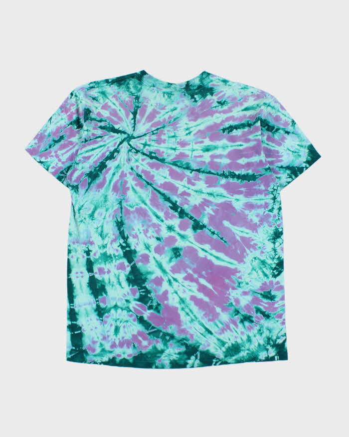 Vintage 1990s Tie-Dye Anvil Heavyweight Made In USA Single Stitch Crewneck T-Shirt - L
