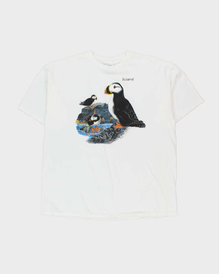 Vintage 1990s Toucan Island Graphic Heavyweight Tultex Crewneck T-Shirt - XXL