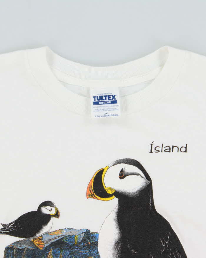 Vintage 1990s Toucan Island Graphic Heavyweight Tultex Crewneck T-Shirt - XXL