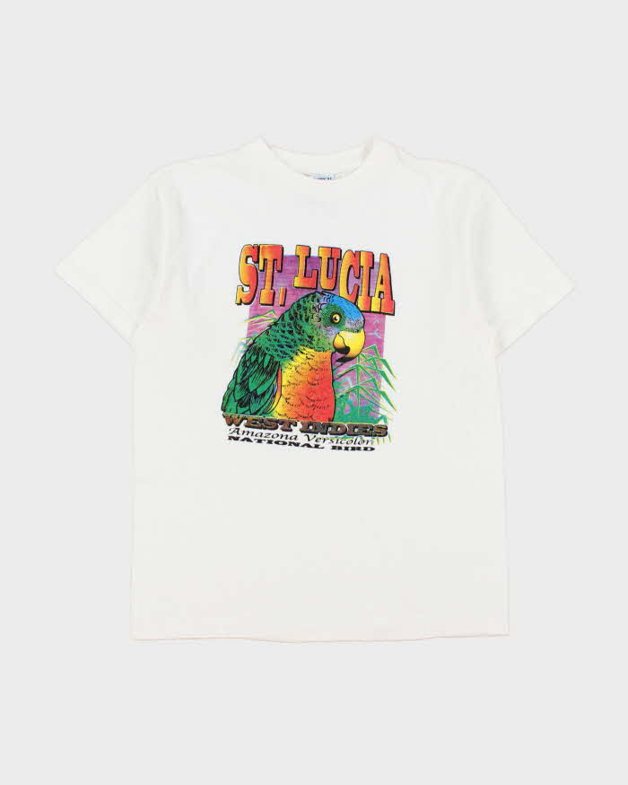 Vintage 1990s St. Lucia West Indies Graphic Heavyweight Crewneck T-Shirt - L