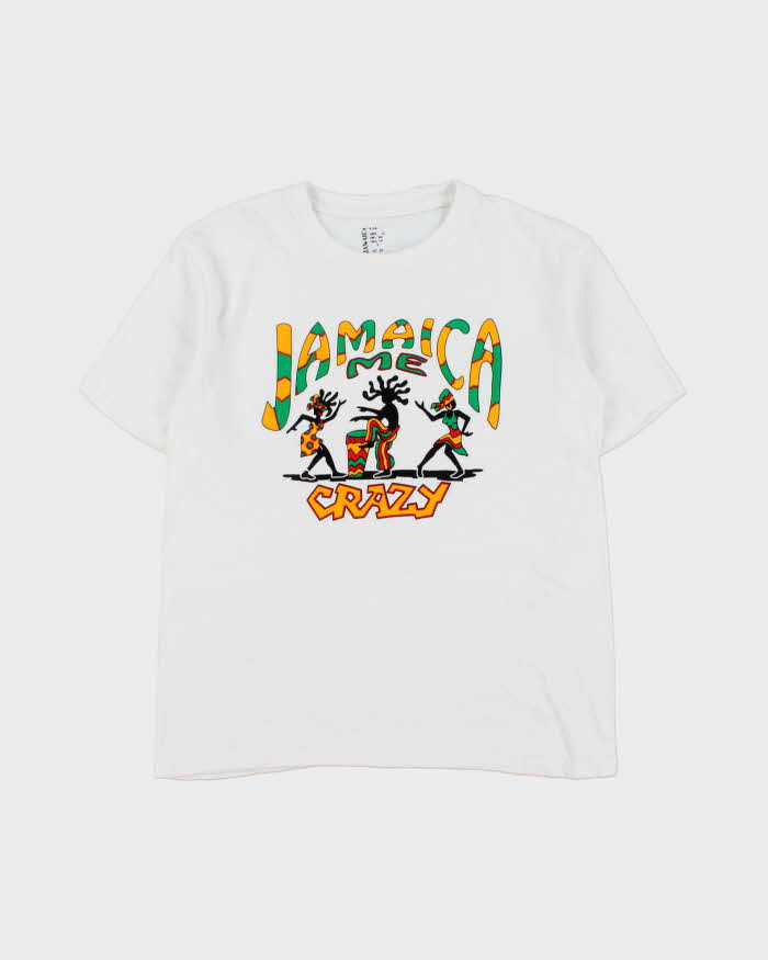 Vintage 00s 'Jamaica Me Crazy' Graphic Novelty Crewneck T-Shirt - S