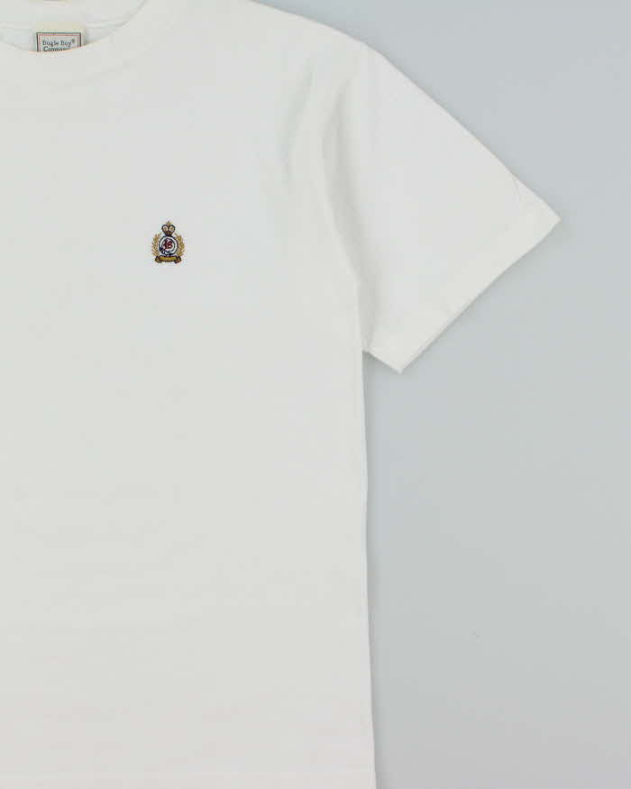 Vintage 1990s Bugle Boy Company Embroidered Heavyweight Crewneck T-Shirt - M