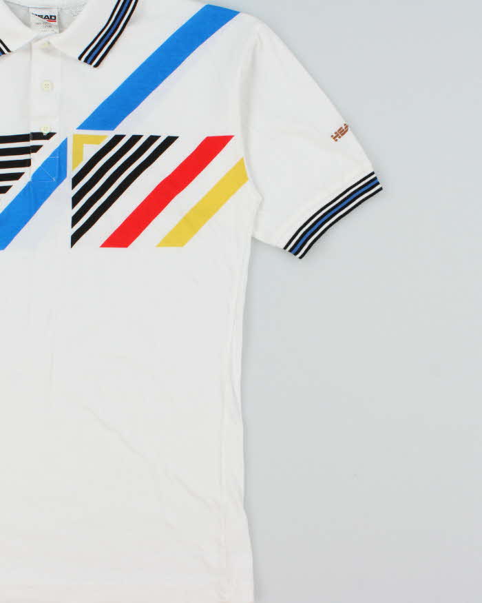 Vintage 1990s Head Graphic Single Stitch Short Sleeve Polo Shirt - S
