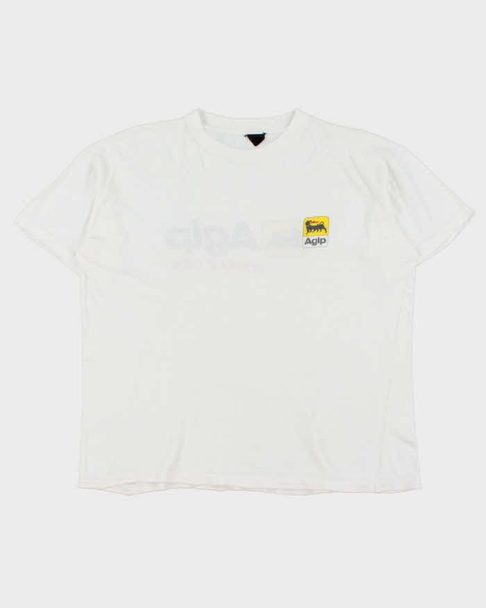 Vintage 1990s Agip Italy Motor Oils F1 Racing Single Stitch Crewneck T-Shirt - M