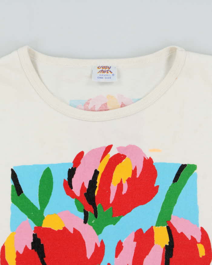 Vintage 1993 Crazy Shirts Hawaii Heavyweight Made In USA Single Stitch Crewneck Unisex T-Shirt - OS