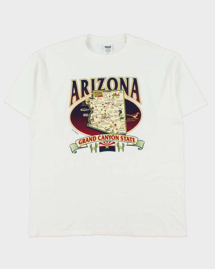 Vintage Y2K 00s Arizona State Anvil Preshrunk Heavyweight Crewneck T-Shirt - XL
