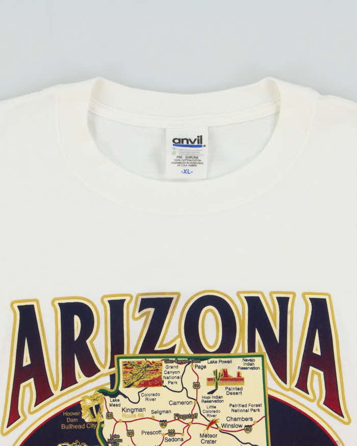 Vintage Y2K 00s Arizona State Anvil Preshrunk Heavyweight Crewneck T-Shirt - XL