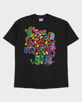 Vintage 1991 Frog Frenzy Hanes Beefy Made In USA Heavyweight Single Stitch Crewneck T-Shirt - L