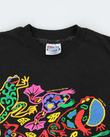 Vintage 1991 Frog Frenzy Hanes Beefy Made In USA Heavyweight Single Stitch Crewneck T-Shirt - L