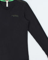Vintage Y2K 00s Diesel Chain Stitch Fitted Long Sleeve Crewneck T-Shirt - L
