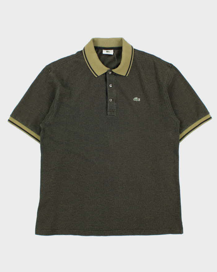 Vintage Y2K 00s Lacoste Check Classic Croc Short Sleeve Polo Shirt - M