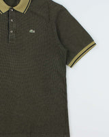 Vintage Y2K 00s Lacoste Check Classic Croc Short Sleeve Polo Shirt - M