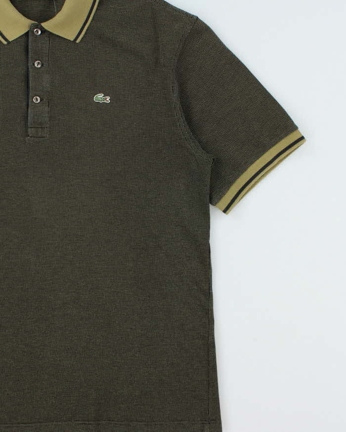 Vintage Y2K 00s Lacoste Check Classic Croc Short Sleeve Polo Shirt - M