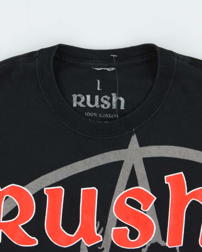 Vintage Rush 2015 Tour Celebrating 40 Years Heavyweight Crewneck T-Shirt - L