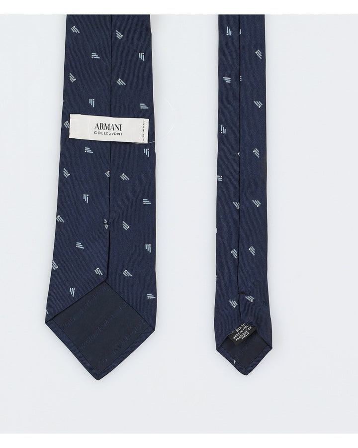 Armani Collezioni Blue Silk Tie
