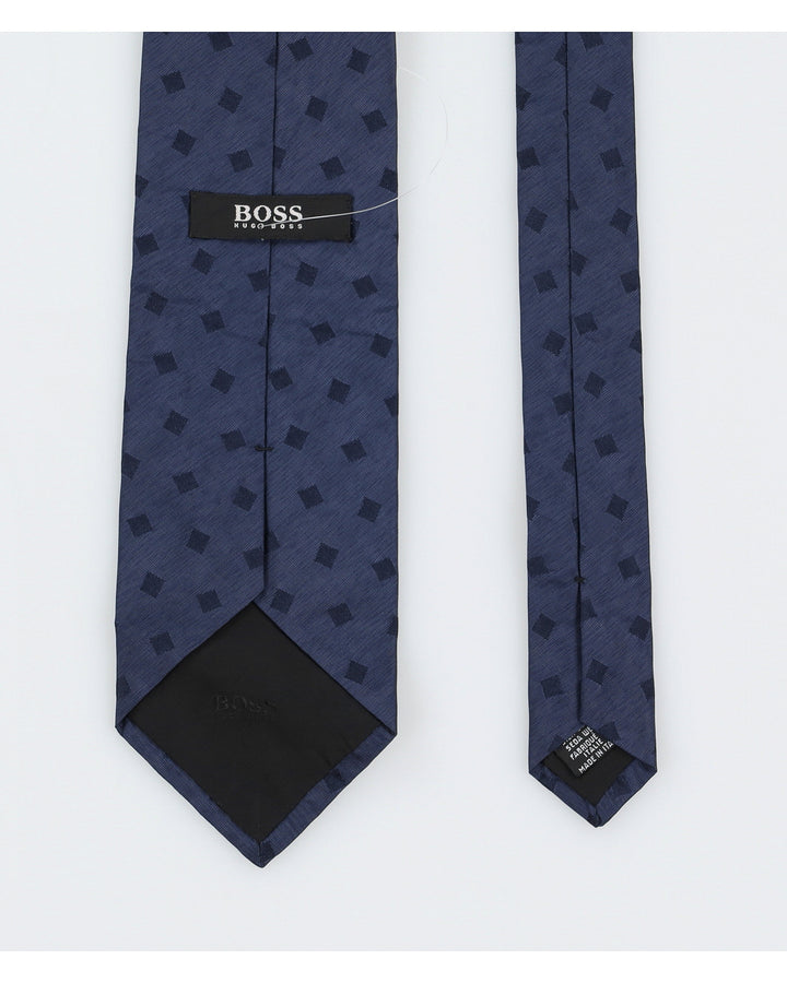 Hugo Boss Blue Navy Silk Tie