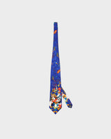 Vintage 90s Tie Rack Woody Wookpecker Blue Printed Silk Tie