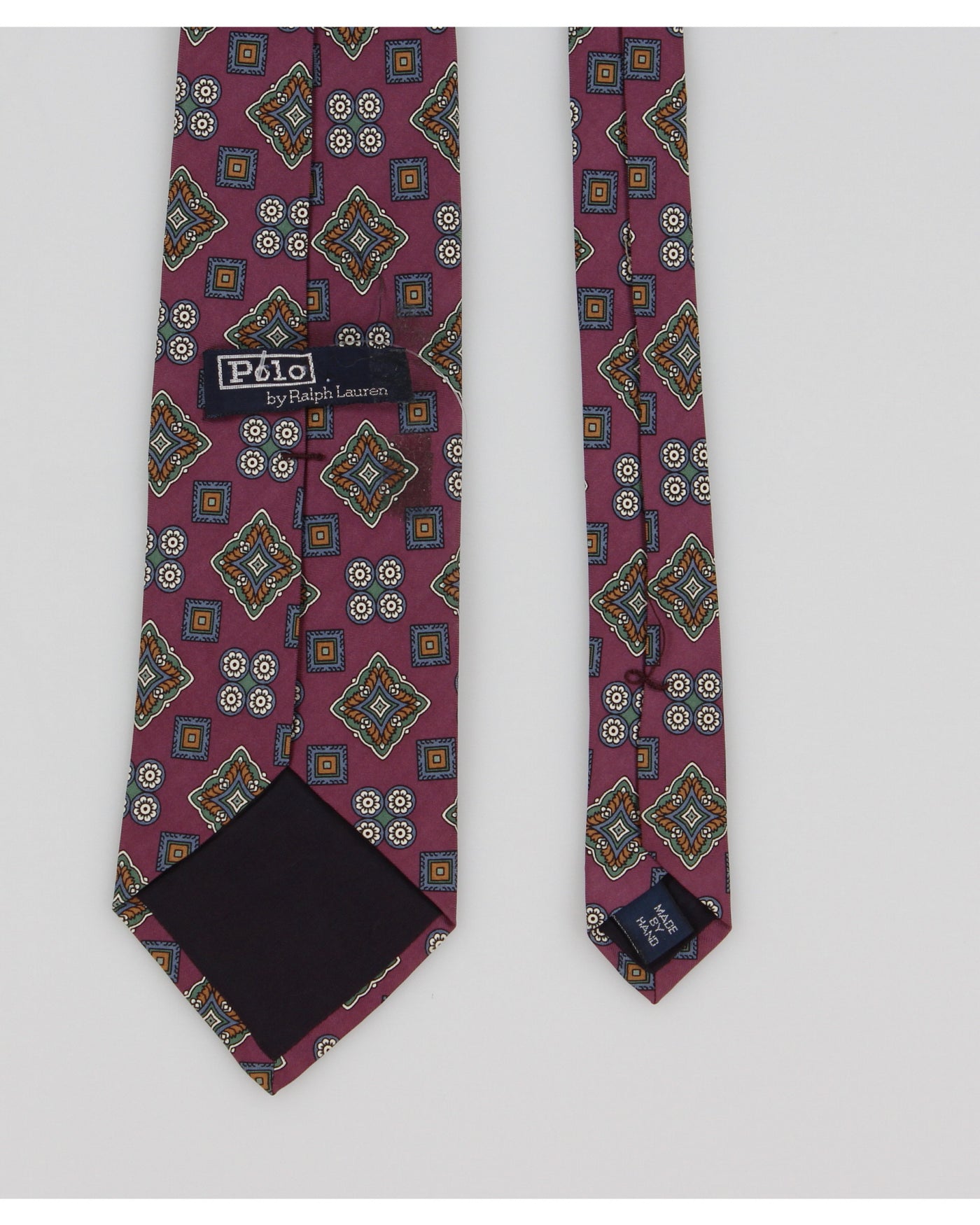 Vintage 90s Ralph Lauren Purple Silk Tie