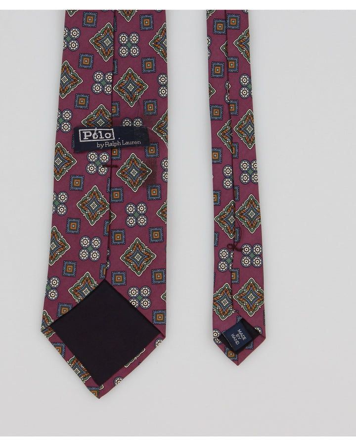 Vintage 90s Ralph Lauren Purple Silk Tie