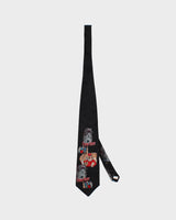 Vintage 1993 American Film Classics Showboat Black Printed Silk Tie