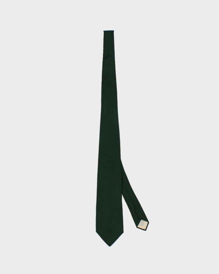 Vintage Christian Dior Green Silk Tie