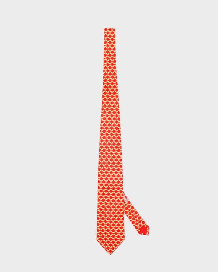 Mens Red Hermes Ties & Bowties