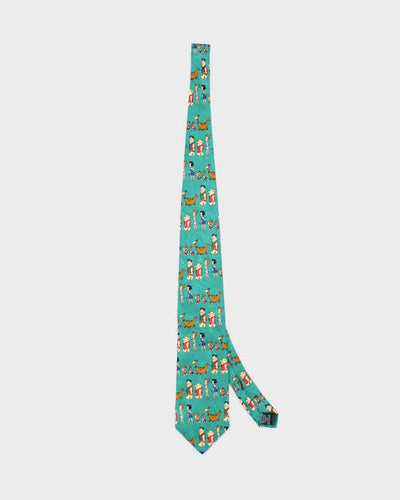 Vintage 90's Flintstones All Over Print Graphic Tie