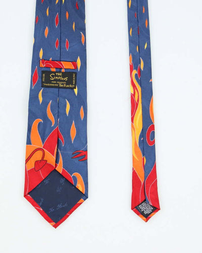 Vintage 2000's The Simpson Devil Bart Graphic Tie