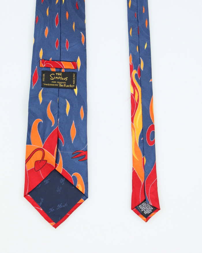 Vintage 2000's The Simpson Devil Bart Graphic Tie