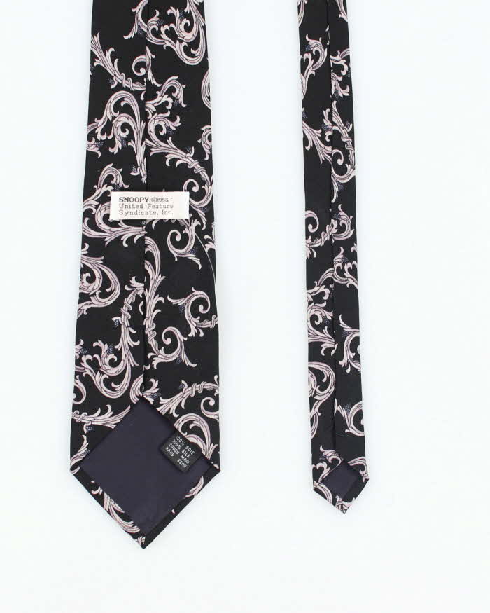Vintage 80's Peanuts Snoopy Tribal Graphic Tie