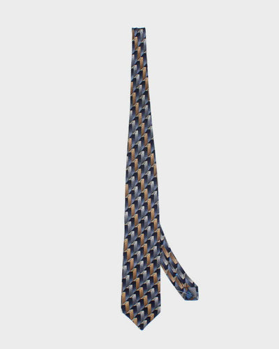 Vintage 90's Valentino Geometric Silk Tie