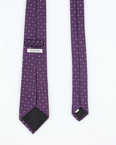 Vintage 90's Valentino Heavyweight Patterned Tie