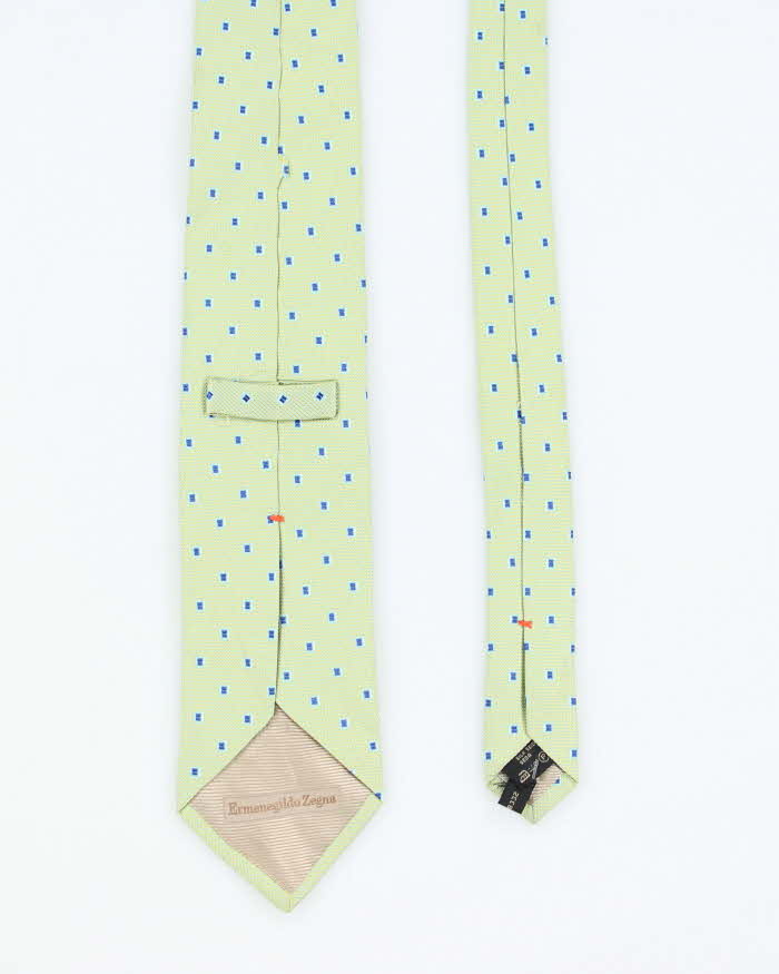 Vintage 80's Ermenegildo Zegna Patterned Silk Tie
