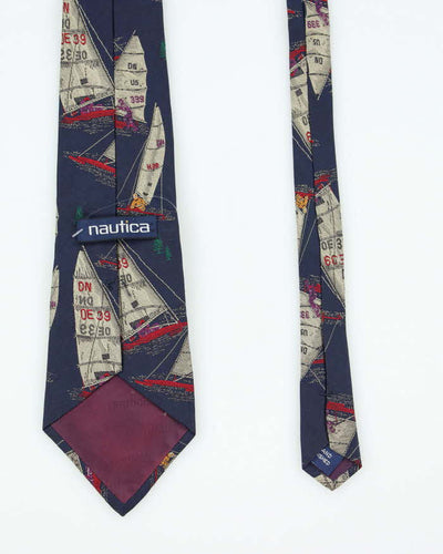 Vintage 90s Nautica Silk Tie