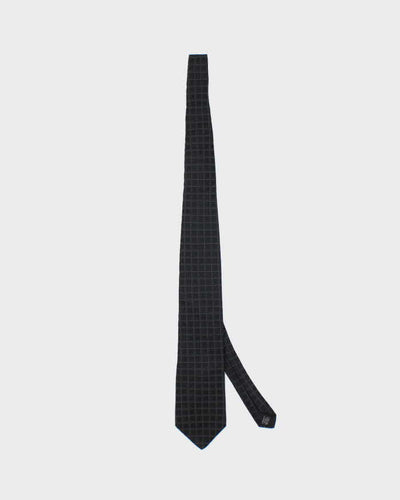 Vintage Y2K DKNY Checked Silk Tie