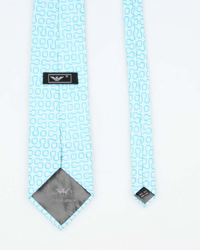 Vintage 90's Giorgio Armani Patterned Silk Tie