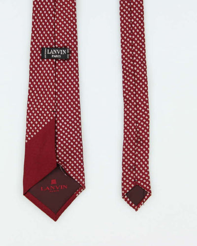 Vintage 90's Lanvin Geometric Patterned Tie