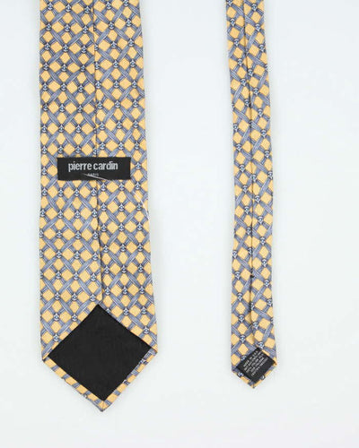 Vintage 2000's Pierre Cardin Crest Patterned Silk Tie