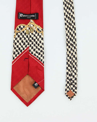 Vintage 80's Pierre Cardin Patterned Silk Tie