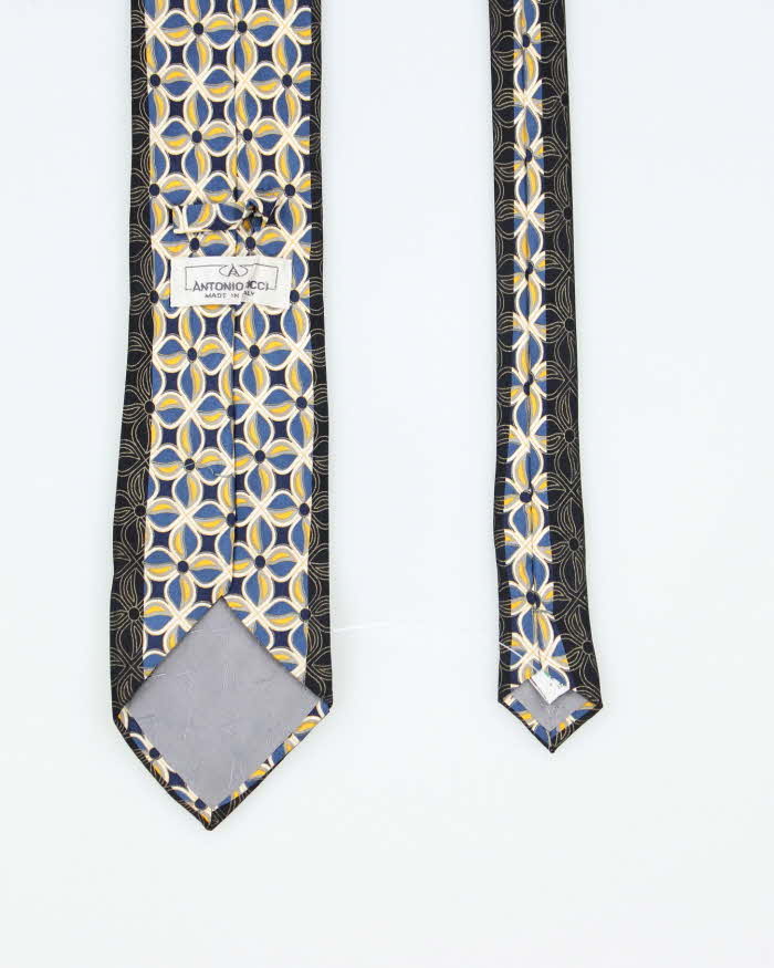 Vintage 90's Antonino Ricci Patterned Silk Tie