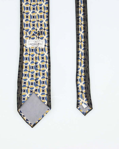 Vintage 90's Antonino Ricci Patterned Silk Tie
