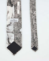 Vintage 90's The Thinker Sculpture Graphic Printed Tie