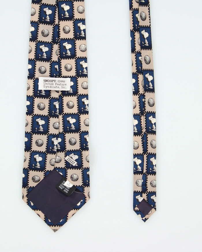Vintage Snoopy Golf Theme All Over Print Tie
