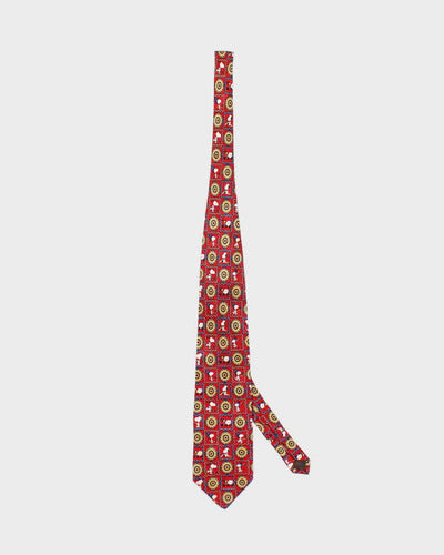 Vintage Snoopy Hockey Winter Theme All Over Print Tie