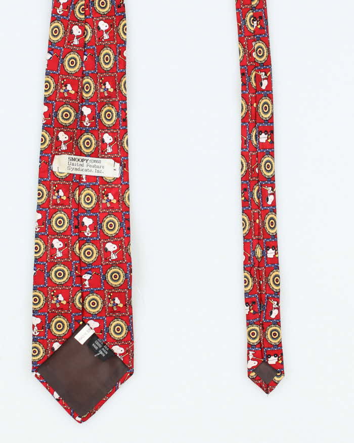 Vintage Snoopy Hockey Winter Theme All Over Print Tie
