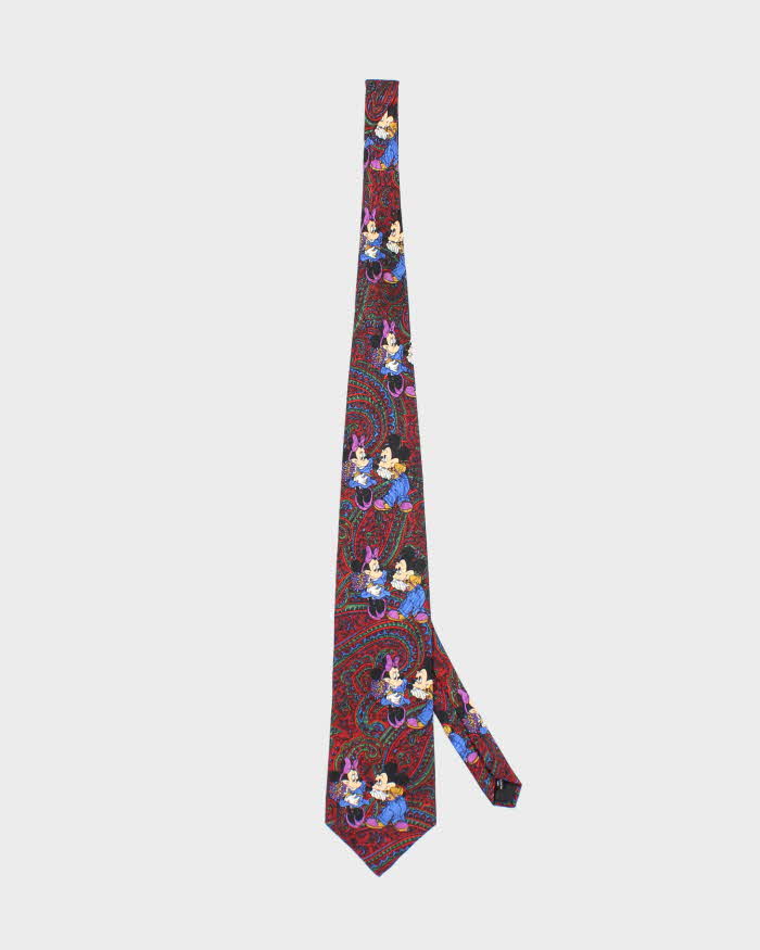Vintage 90's Disney Mickey Mouse Paisley Print Tie