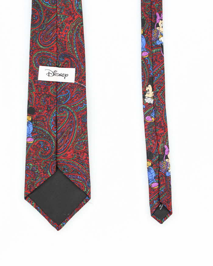 Vintage 90's Disney Mickey Mouse Paisley Print Tie