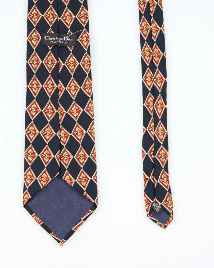 Vintage 90's Christian Dior All Over Print Tie